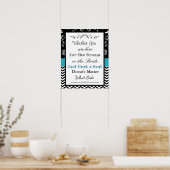 Hochzeitsstift, Poster "überall" setzen (Küche)