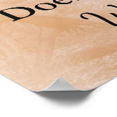 Hochzeitsstift, Poster "überall" setzen (Ecke)