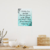 Hochzeitsstift, Poster "überall" setzen (Küche)