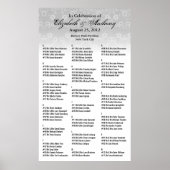 Hochzeitsstift Poster Weiße Blüte 36x60 (Vorne)