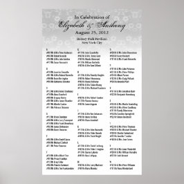 Hochzeitsstift Poster Weiße Blüte 36x60