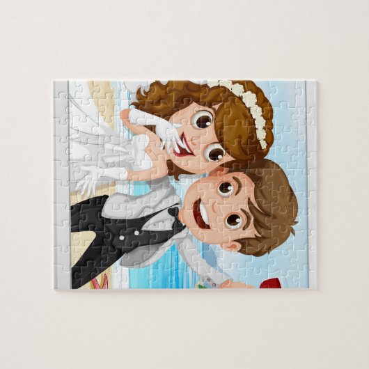 Hochzeitsstift Puzzle (Horizontal)