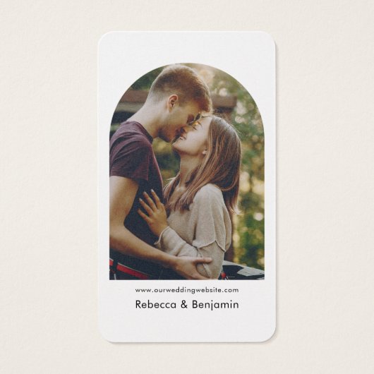 Hochzeitsstift QR Code Foto UAWG Enclosure Card (Rückseite)