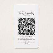 Hochzeitsstift QR Code Foto UAWG Enclosure Card (Vorderseite)