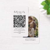 Hochzeitsstift QR Code Foto UAWG Enclosure Card (Schreibtisch)