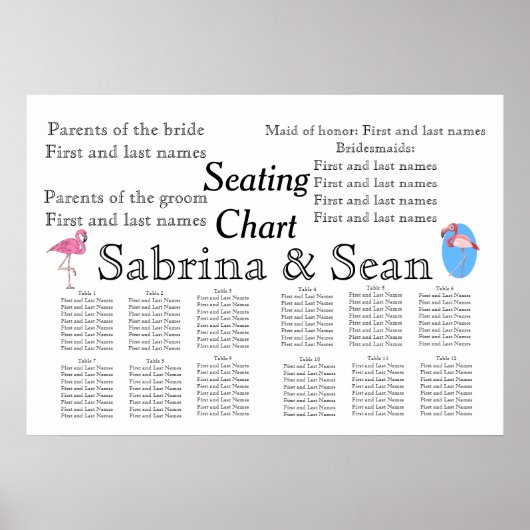 Hochzeitsstift Romantische individuelle Anpassung Poster (Vorne)