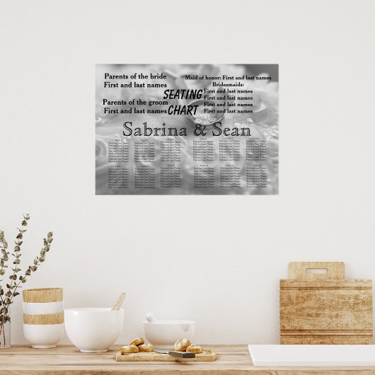 Hochzeitsstift Romantisches Schicksal Poster (Küche)