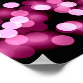 Hochzeitsstift Rosa Hollywood Glam Poster (Ecke)