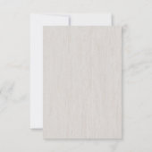 Hochzeitsstift RSVP Karte (Rückseite)