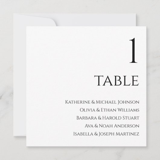 Hochzeitsstift - Schwarz und Weiß Einladung (Vorderseite)