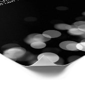 Hochzeitsstift Silber Lights Poster (Ecke)