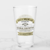 Hochzeitsstift Trauzeuge Vintag Classic Simple Gla Glas (Vorderseite)