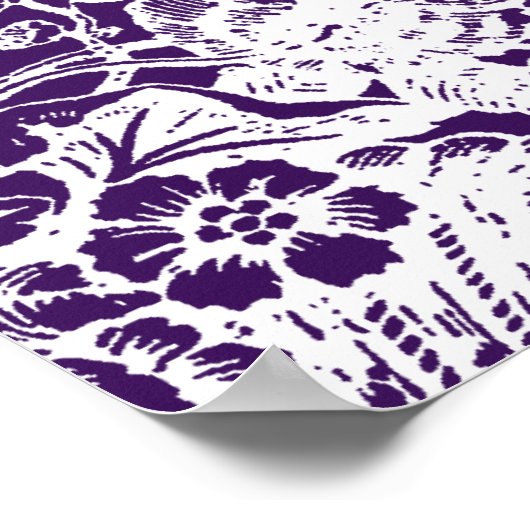 Hochzeitsstift Viktorianisch Geblüht Lila Poster (Ecke)