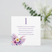 Hochzeitsstift - Wasserfarbeninsel Romantik Einladung (Stehend Vorderseite)