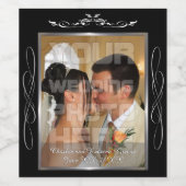 Hochzeitsstift Weinetikett (Einzelnes Label)