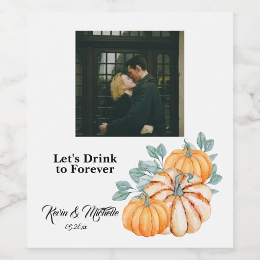 Hochzeitsstift Weinetikett (Einzelnes Label)