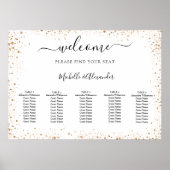 Hochzeitsstift Weißgold Glitzer Poster (Vorne)