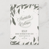 Hochzeitsstifte Blätter Trendy Inspirivity UAWG Hü Begleitkarte (Vorderseite)