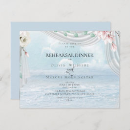 Hochzeitsstiftung | Elegant Beach Driftwood Tulle Einladung