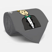 Hochzeitsstiftung für Trauzeuge Krawatte (Gerollt)