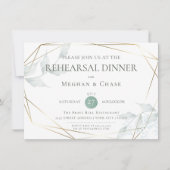 Hochzeitsstiftung | Grayed Jade Green Botanical Einladung (Vorderseite)