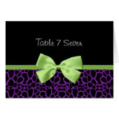 Hochzeitsstiftung Lila und schwarze Giraffe (Vorderseite (Horizontal))