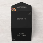 Hochzeitsstiftung mit botanischem QR-Code für Elfe All In One Einladung (Außenbereich)