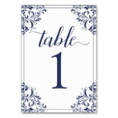 Hochzeitsstiftung | Nadine (Marine) 1 Tischnummer (Rückseite)