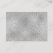 Hochzeitsstiftung | Pflaume Lila, IMITATE Silberfo Platzkarte (Rückseite)