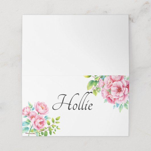 Hochzeitsstiftung Platzkarte (Außenseite Aufgefaltet)