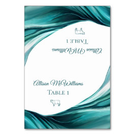 Hochzeitsstiftung Platzkarten-Fleisch-Symbol-Grün- Tischnummer