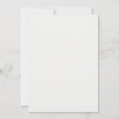 Hochzeitsstiftung Probe Foto Minimalistisch Typogr Einladung (Rückseite)