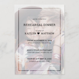 Hochzeitsstiftung Probe Foto Minimalistisch Typogr Einladung