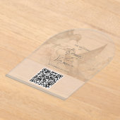 Hochzeitsstiftung QR Code Hummingbird Einladung (Ablage )