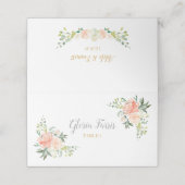 Hochzeitsstiftung | ROSE Platzkarte (Außenseite Aufgefaltet)