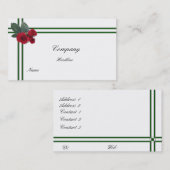Hochzeitsstiftung Rose Visitenkarte (Vorne/Hinten)