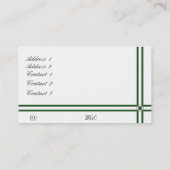 Hochzeitsstiftung Rose Visitenkarte (Rückseite)