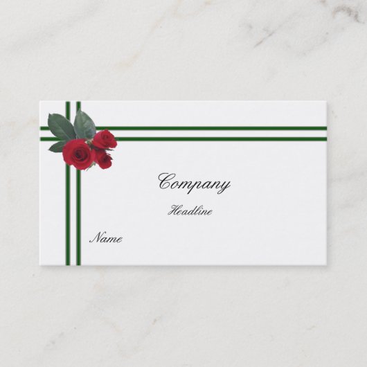 Hochzeitsstiftung Rose Visitenkarte (Vorderseite)