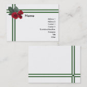 Hochzeitsstiftung Rose Visitenkarte (Vorne/Hinten)