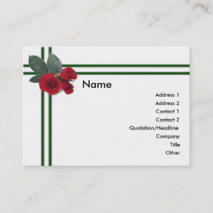 Hochzeitsstiftung Rose Visitenkarte