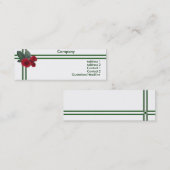 Hochzeitsstiftung Rose Visitenkarte (Vorne/Hinten)