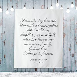 Hochzeitsstimmen Hintergrund Personalisierte Kalli Wandteppich