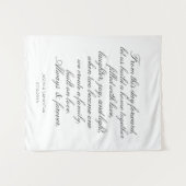 Hochzeitsstimmen Hintergrund Personalisierte Kalli Wandteppich (Vorderseite (Horizontal))