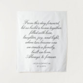 Hochzeitsstimmen Hintergrund Personalisierte Kalli Wandteppich (Vorderseite)