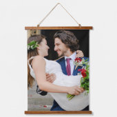 Hochzeitsstimmen Jubiläum 2 Foto Grüne Wandteppich Mit Holzrahmen (Vorderseite)