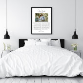 Hochzeitsstimmen mit Foto-Jubiläumsgeschenk Poster