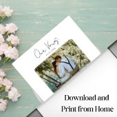 Hochzeitsstimmen mit Foto-Jubiläumsgeschenk Poster