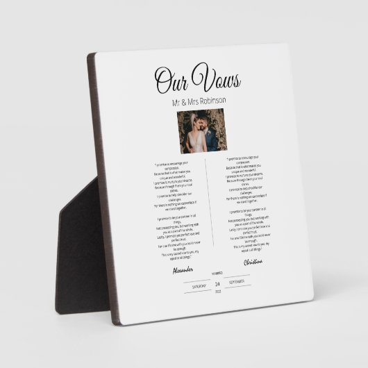 Hochzeitsstimmen Moderne, Niedliche, Minimalistisc Fotoplatte (Vorderseite)