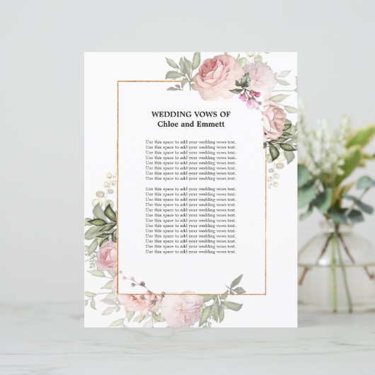 Hochzeitsstimmen Rosa Rose (Stehend Vorderseite)