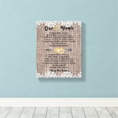 Hochzeitsstimmen und Hochzeitsstimmen Leinwanddruck (Insitu (Holzboden))